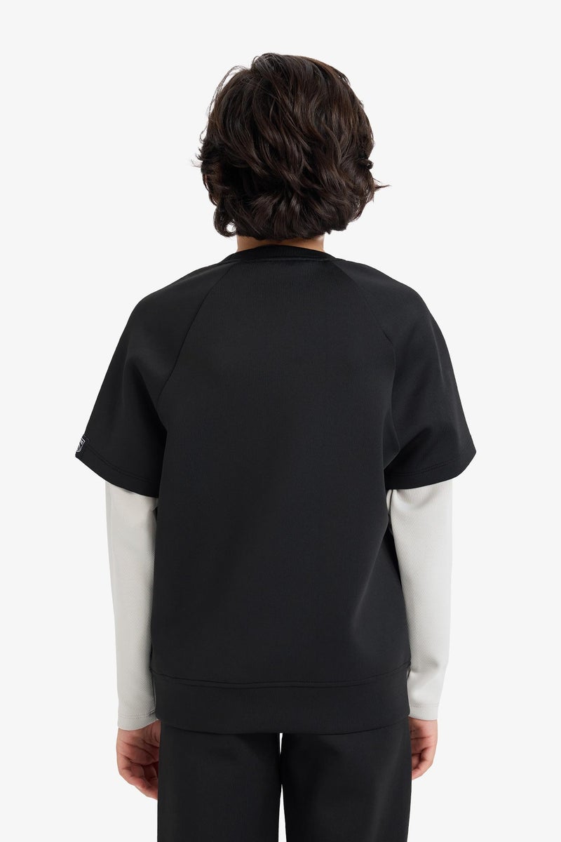 ديفاكتو سويت شيرت سكوبا أوفر سايز مطبوع أولادي - Image 5